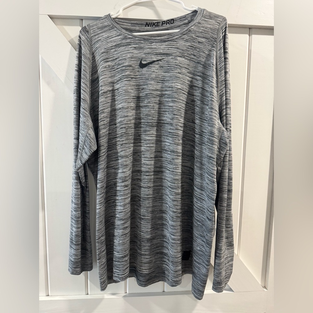 Nike Pro Long Sleeve Shirt XXL Grey